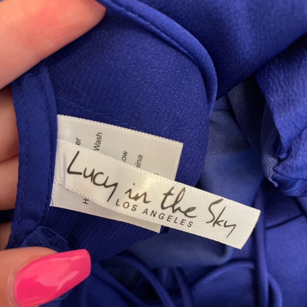 Brand new Blue Lucy In The Sky prom dress!